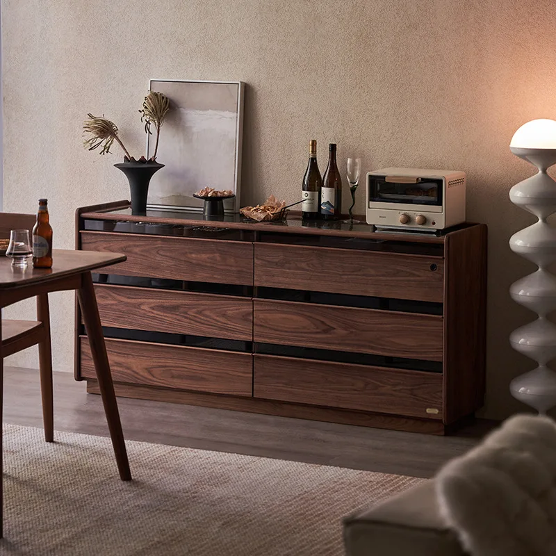 North American black walnut solid wood six-chest cabinet modern simple cherry wood bedroom living room
North American black walnut solid wood six-chest cabinet modern simple cherry wood bedroom living room