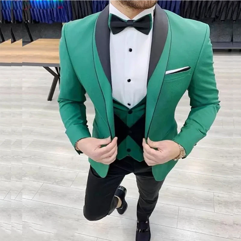 New Arrival Green Suits for Men 2024 Slim Fit Groom Wedding Tuxedos 3 Pieces Classic Shawl Lapel Male Suit Terno Masculino
New Arrival Green Suits for Men 2024 Slim Fit Groom Wedding Tuxedos 3 Pieces Classic Shawl Lapel Male Suit Terno Masculino
