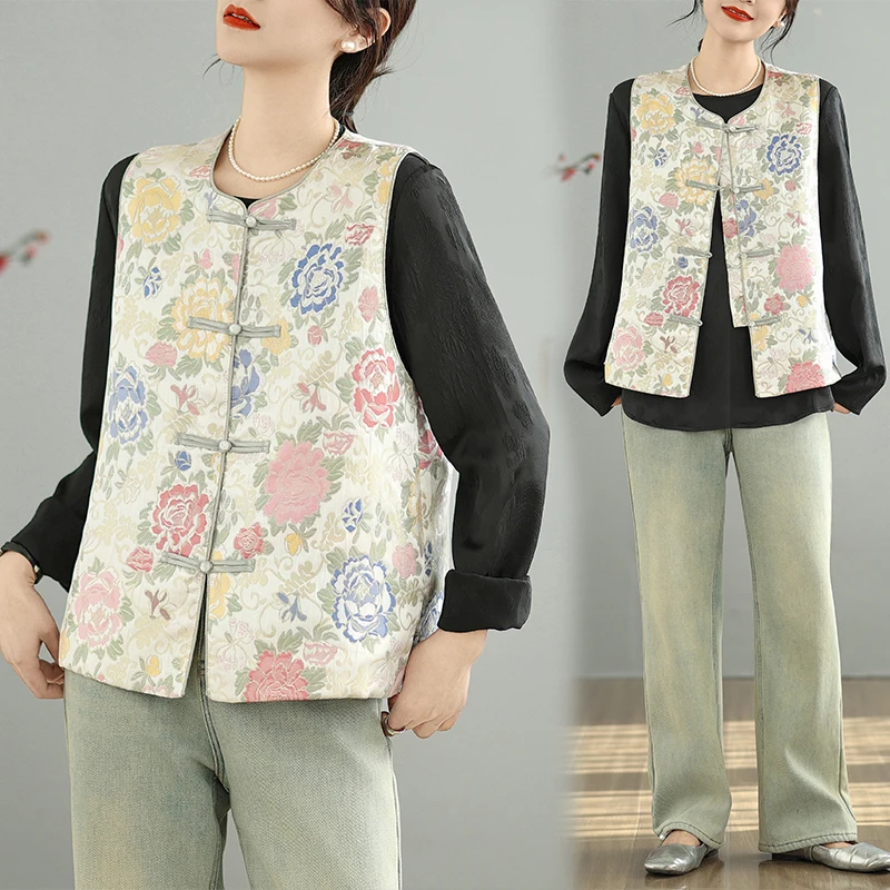 High Fashion Large Size Embroidered Jacket Chinese Style Spring New Arrival Artistic Backless Vest Floral Patterned Open Card...
High Fashion Large Size Embroidered Jacket Chinese Style Spring New Arrival Artistic Backless Vest Floral Patterned Open Card...