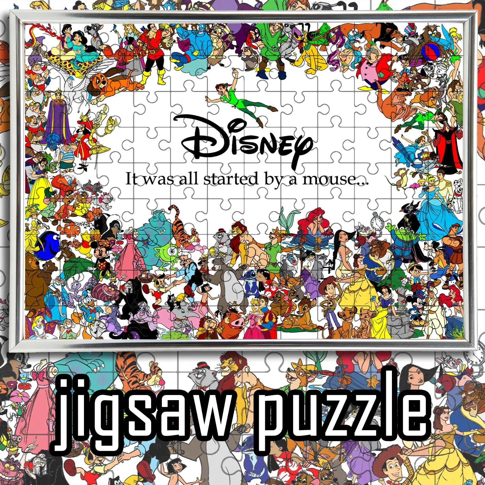 Пазлы серии Disney 108/200/300/500/1000 элементов для игровой комнаты, спальни, гостиной, декора, семейного досуга и развлечений
Пазлы серии Disney 108/200/300/500/1000 элементов для игровой комнаты, спальни, гостиной, декора, семейного досуга и развлечений