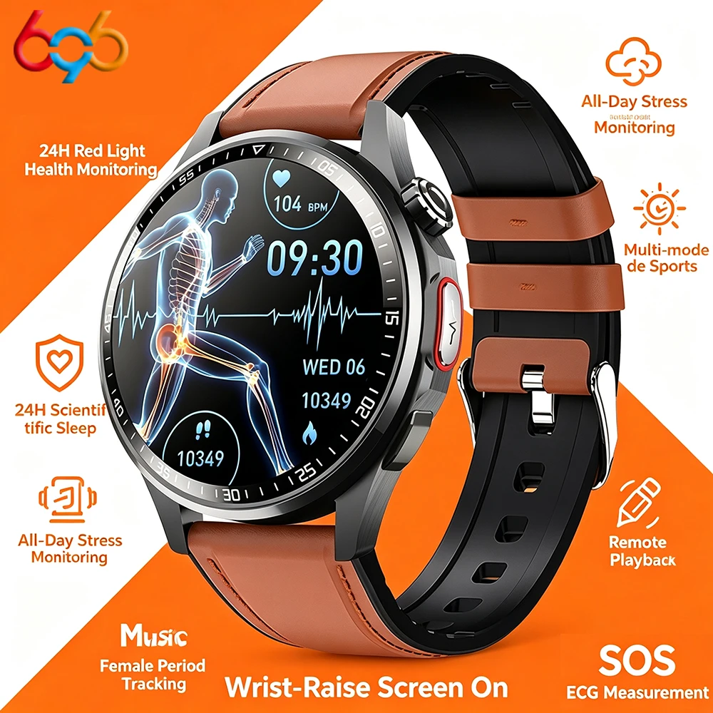 Men Smart Watch Ultra HD Screen ECG Health Monitoring All Day Fall Detected SOS Alert Heart Rate Fitness Sports Smartwatch Women
Men Smart Watch Ultra HD Screen ECG Health Monitoring All Day Fall Detected SOS Alert Heart Rate Fitness Sports Smartwatch Women