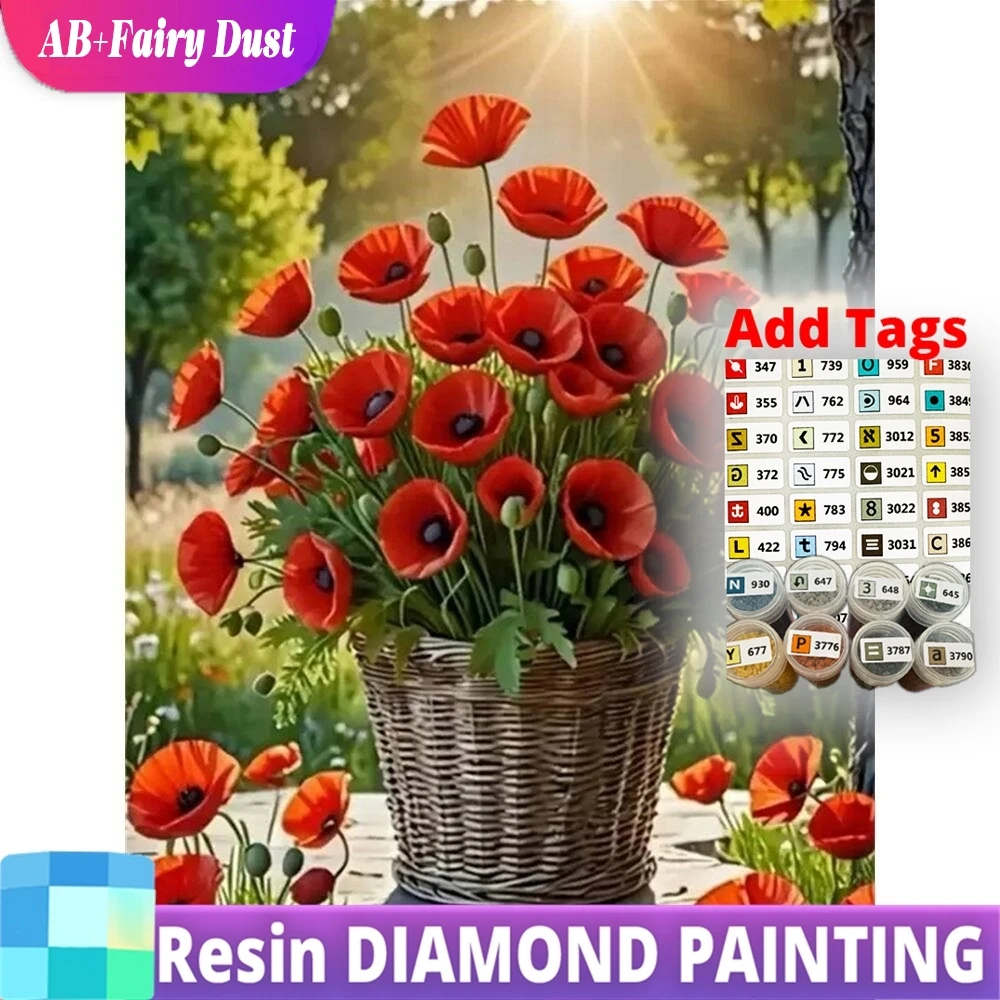 Resin AB Fairy Dust Diamond Mosaic Poppy Flower DIY Pattern For Adults Beginners Painting Picture Rhinestones Embroidery Wall Ar
Resin AB Fairy Dust Diamond Mosaic Poppy Flower DIY Pattern For Adults Beginners Painting Picture Rhinestones Embroidery Wall Ar