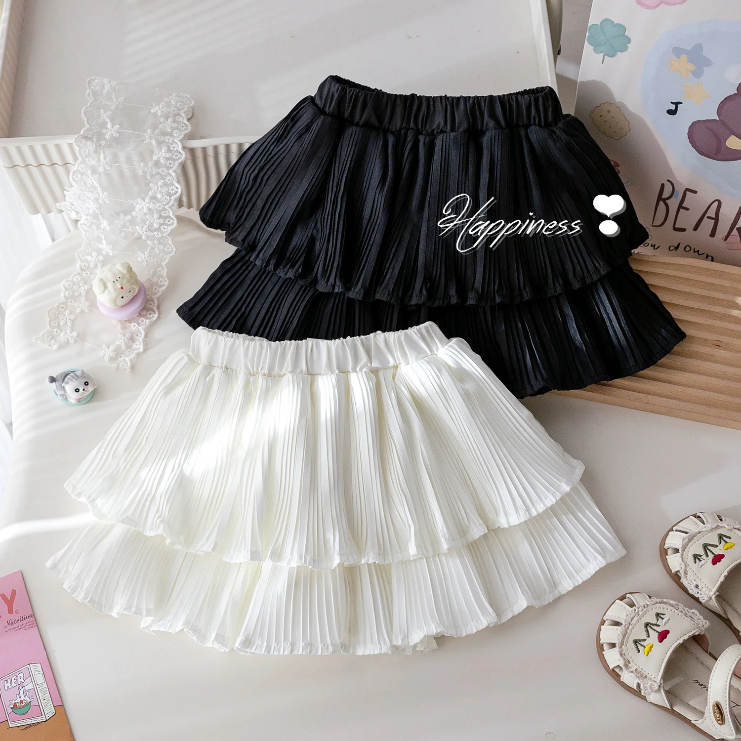 Girls Summer Short Skirt 2025 New Korean Solid Pleated Half Skirt Baby Summer Clothing Stylish Skirt
Girls Summer Short Skirt 2025 New Korean Solid Pleated Half Skirt Baby Summer Clothing Stylish Skirt