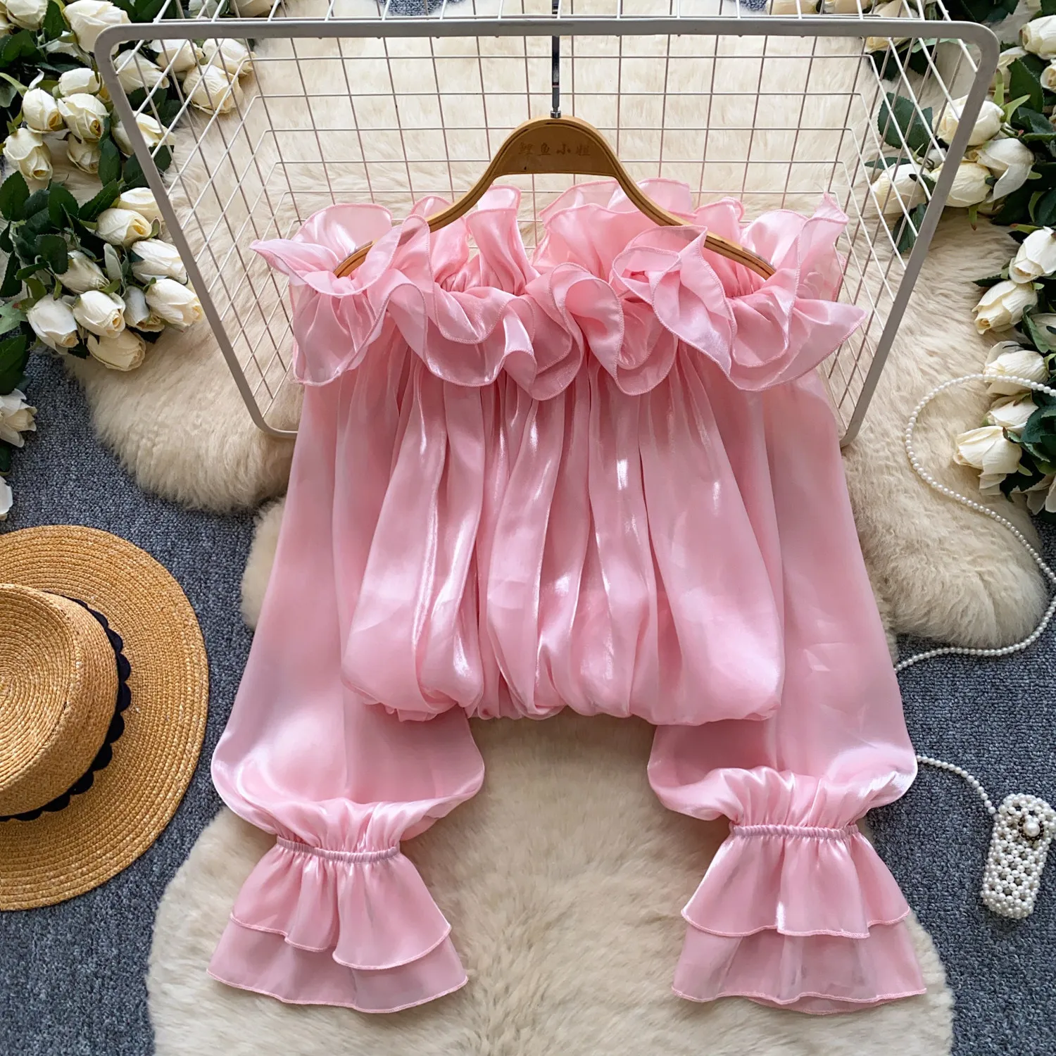 Blouses Women Shirt Off Shoulder Lantern Sleeve Tops Ruffles Sweet Y2k Streetwear Casual Elegant Splice Shirts 2026 Summer
Blouses Women Shirt Off Shoulder Lantern Sleeve Tops Ruffles Sweet Y2k Streetwear Casual Elegant Splice Shirts 2026 Summer