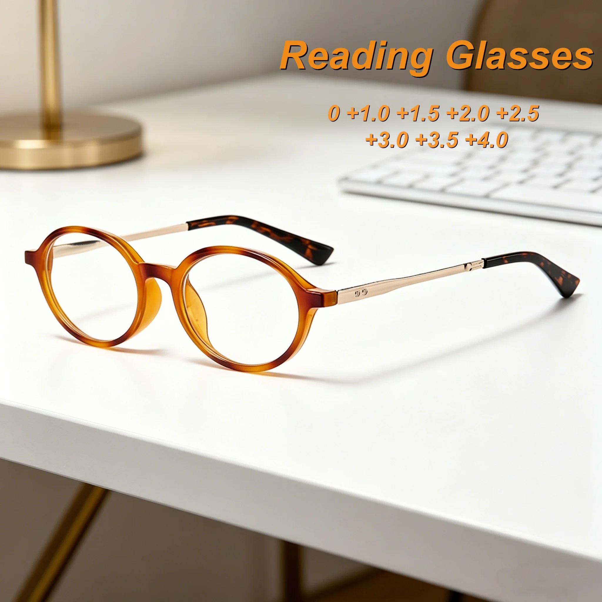 2026 New Fashionable HD Elliptical Frame Women's Reading Glasses Ultra Light Neutral Display Temperament Anti Blue Light Glasses
2026 New Fashionable HD Elliptical Frame Women's Reading Glasses Ultra Light Neutral Display Temperament Anti Blue Light Glasses