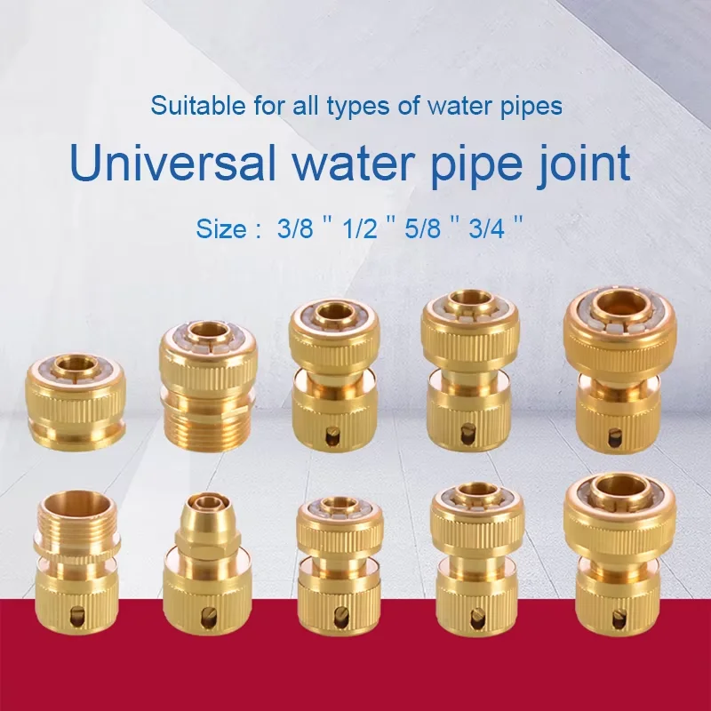 Brass Pipe Fitting Joint 3/8"1/2"5/8"3/4 Female/Male Thread Socket Snap-on Connector Straight Head Water/Gas Pipe Hose Water
Brass Pipe Fitting Joint 3/8"1/2"5/8"3/4 Female/Male Thread Socket Snap-on Connector Straight Head Water/Gas Pipe Hose Water