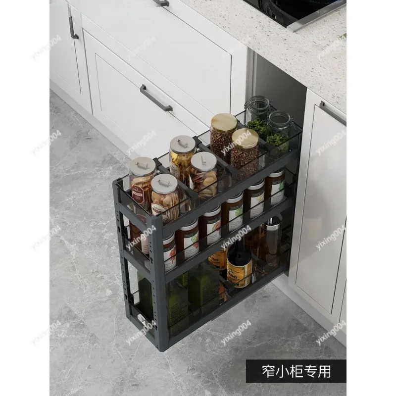 Aluminum Alloy Drawer Spice Rack Narrow Cabinet Gap Storage Basket With Glass Door For Kitchen Seasoning
Aluminum Alloy Drawer Spice Rack Narrow Cabinet Gap Storage Basket With Glass Door For Kitchen Seasoning