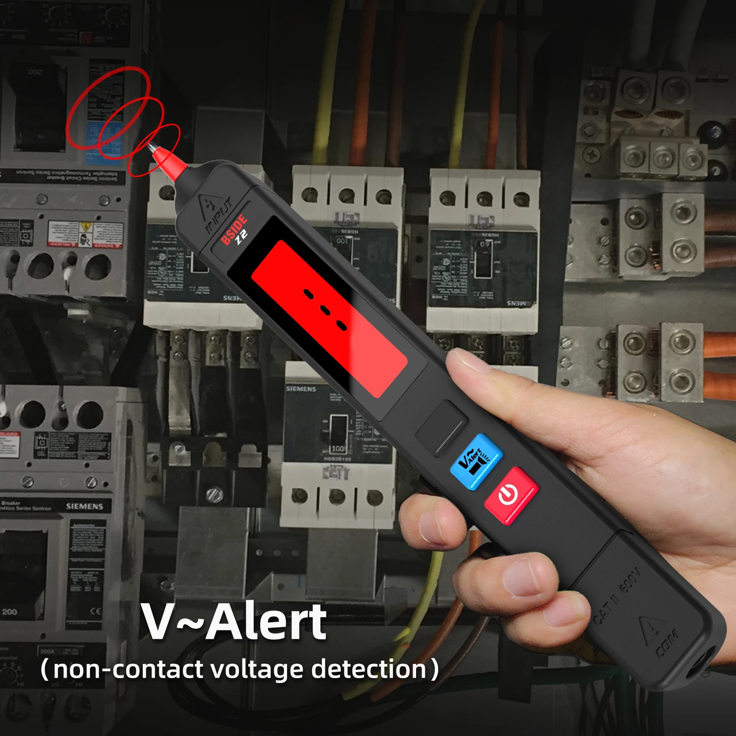BSIDE Non-contact AC Voltage Tester 0-300V Leakage Detector Electric Pen Creepage Circuit Continuity Tester With Backlight
BSIDE Non-contact AC Voltage Tester 0-300V Leakage Detector Electric Pen Creepage Circuit Continuity Tester With Backlight
