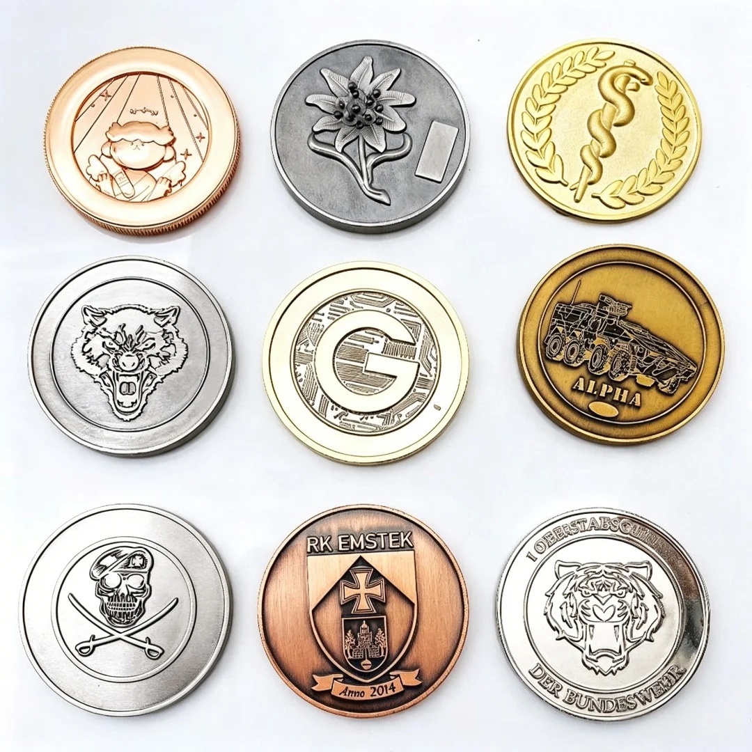 Custom 3D Zinc Alloy Challenge Coins, Personalized Engraved Collectible Souvenir Coins for Events Gifts
Custom 3D Zinc Alloy Challenge Coins, Personalized Engraved Collectible Souvenir Coins for Events Gifts