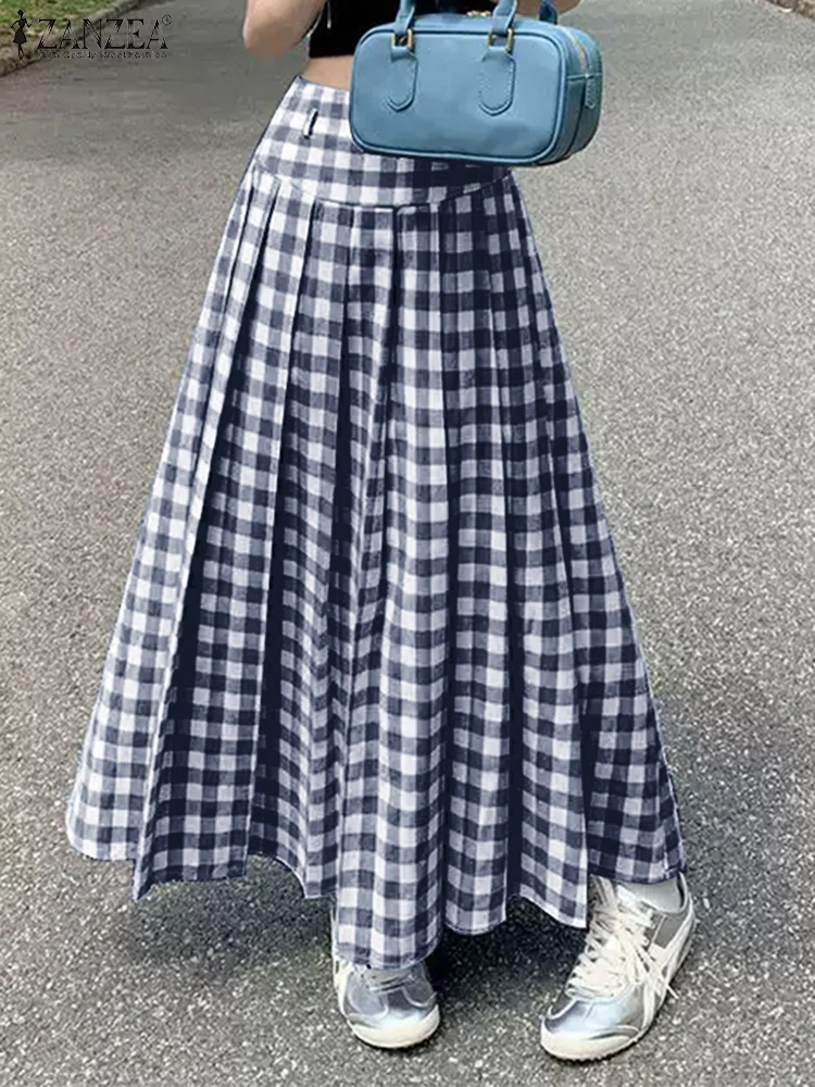 ZANZEA Spring High Waist Checked Skirt Summer A-line Overskirts 2024 Autumn Women Pleated Work Jupe Casual Loose Holiday Faldas
ZANZEA Spring High Waist Checked Skirt Summer A-line Overskirts 2024 Autumn Women Pleated Work Jupe Casual Loose Holiday Faldas
