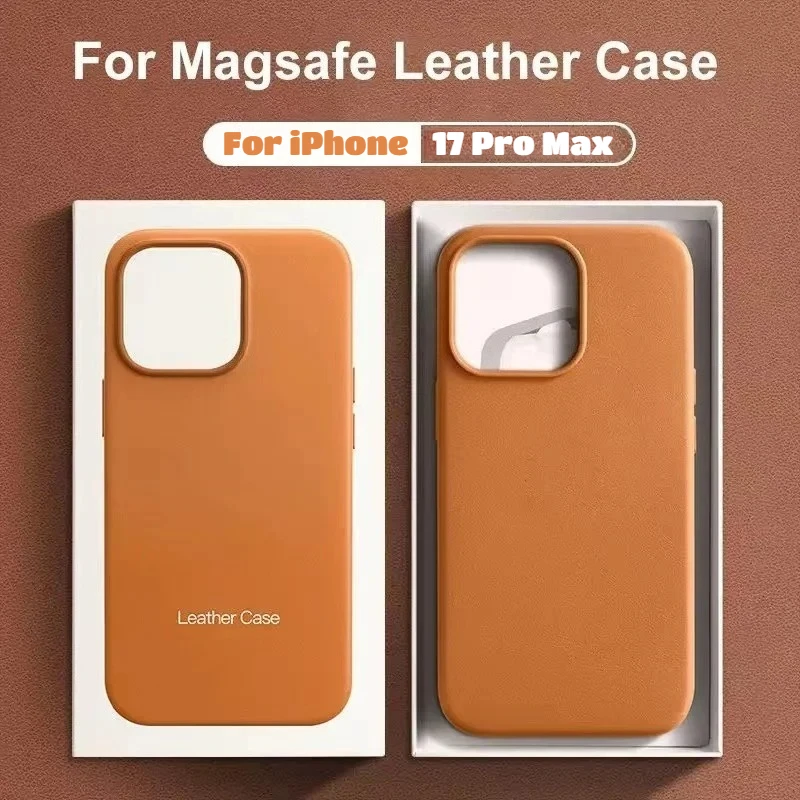 Business Sle Magnetic Leather For Magsafe Case For IPhone 17 Pro Max Air 16 15 14 13 Metal Button Wireless Charge Cover with Box
Business Sle Magnetic Leather For Magsafe Case For IPhone 17 Pro Max Air 16 15 14 13 Metal Button Wireless Charge Cover with Box