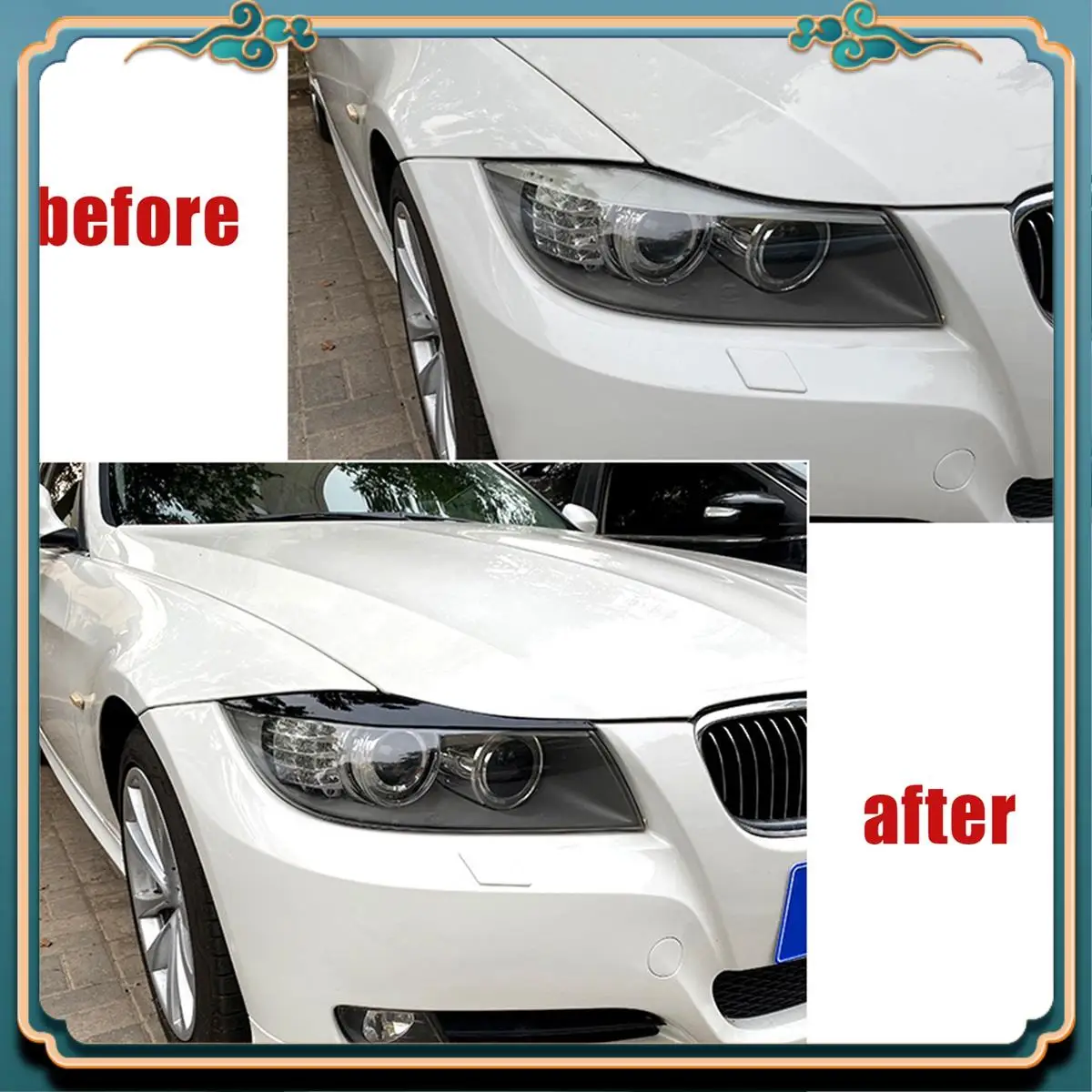 Latest For BMW 3-Series E90 E91 320I 330I 2005-2012 Front Headlight Cover Garnish Strip Eyebrow Cover Trim Sticker
Latest For BMW 3-Series E90 E91 320I 330I 2005-2012 Front Headlight Cover Garnish Strip Eyebrow Cover Trim Sticker