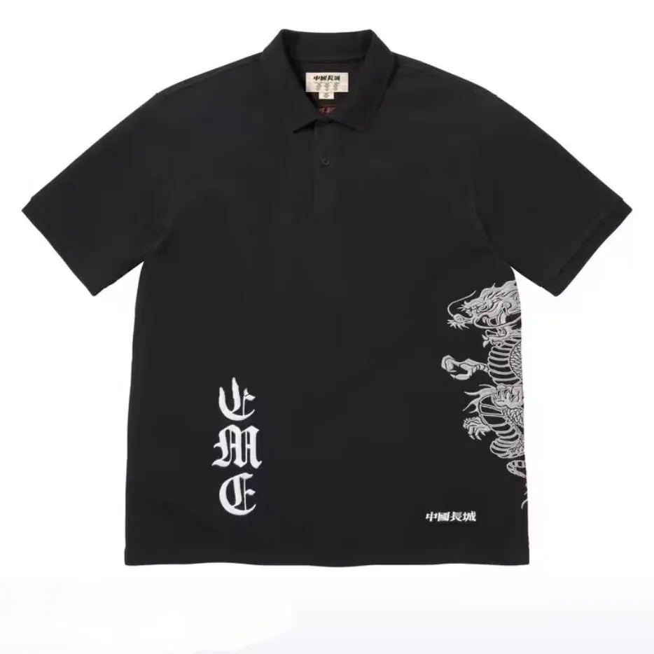Vuu China Wall Dragon Embroidered Short Sleeve T-Shirt Shirt Standard Fit Non-fading Skin-friendly Breathable Cleanfit
Vuu China Wall Dragon Embroidered Short Sleeve T-Shirt Shirt Standard Fit Non-fading Skin-friendly Breathable Cleanfit