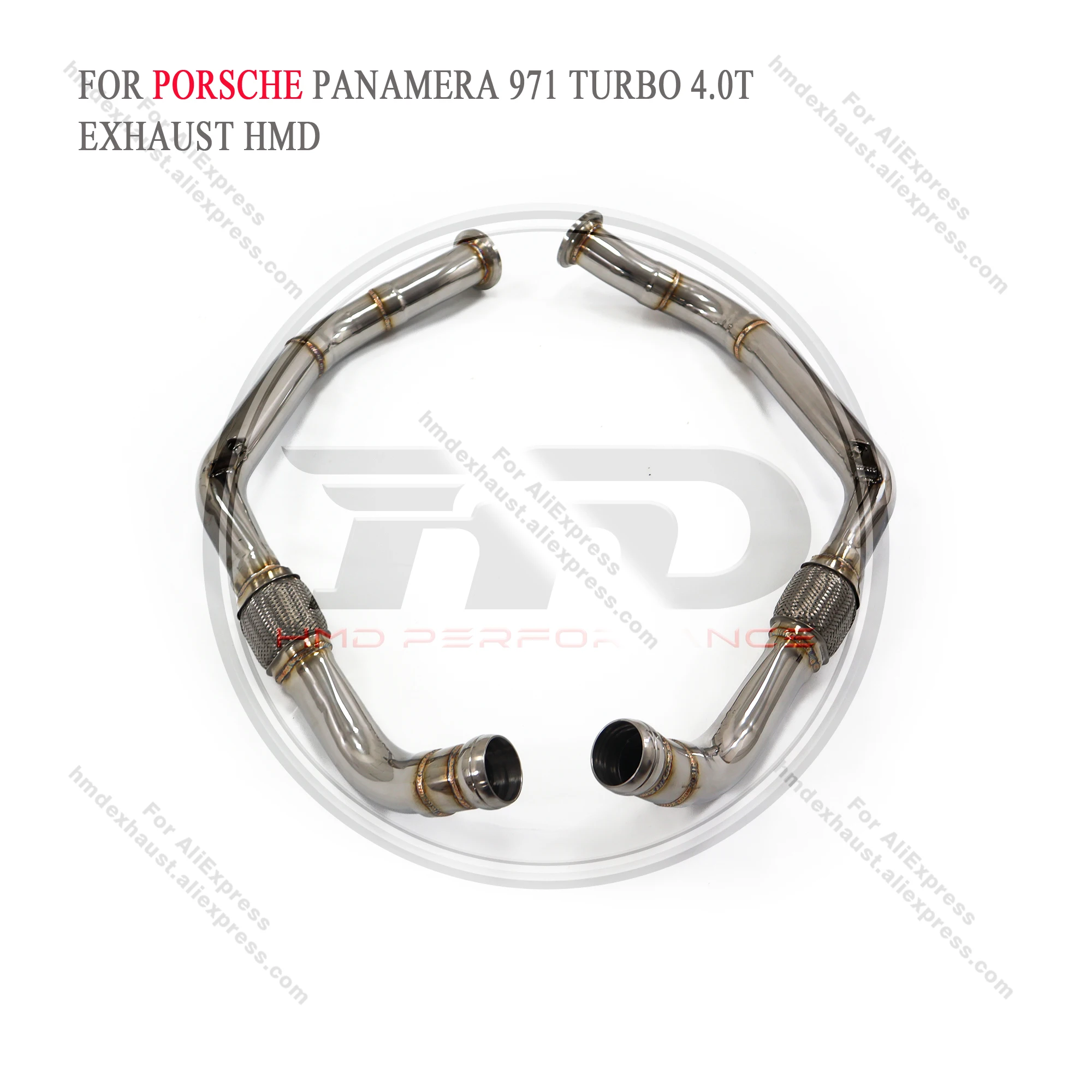 HMD Middle Pipe for Porsche Panamera 971 Turbo 4.0T Exhaust System Stainless Steel Performance Resonant Tube without OPF
HMD Middle Pipe for Porsche Panamera 971 Turbo 4.0T Exhaust System Stainless Steel Performance Resonant Tube without OPF
