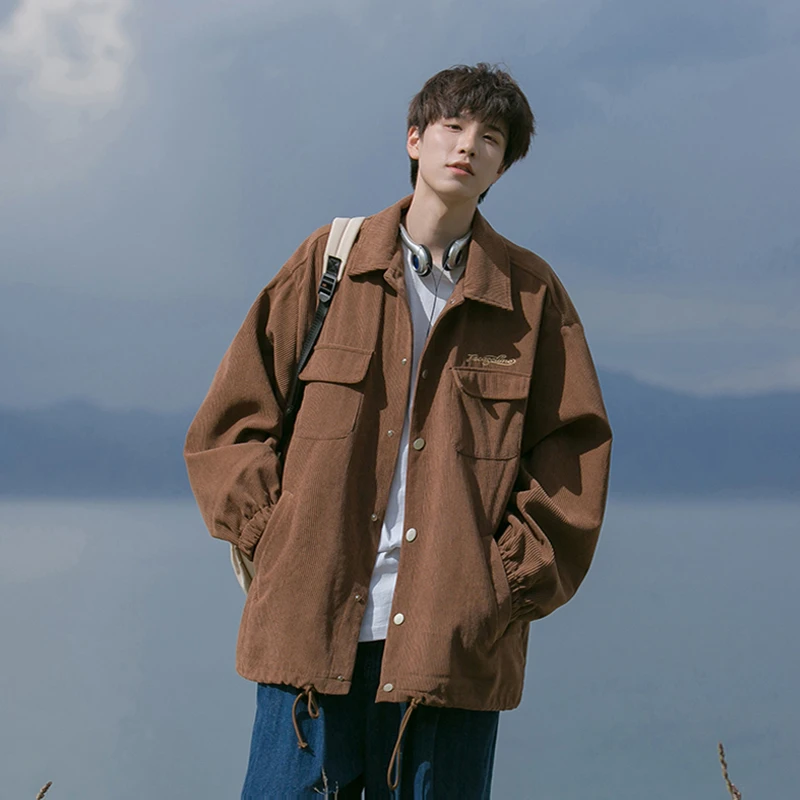 Corduroy Jaet Men's Casual American Sle Spring Autumn New Faion Workwear Japanese Sle Casual irt Youth ular
Corduroy Jaet Men's Casual American Sle Spring Autumn New Faion Workwear Japanese Sle Casual irt Youth ular