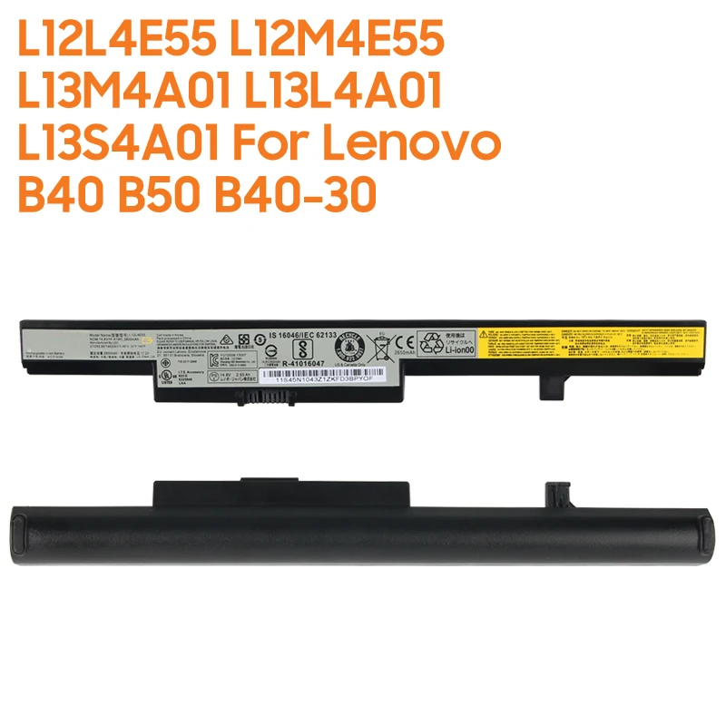 Replacement Battery L12L4E55 L12M4E55 L13M4A01 L13L4A01 L13S4A01 For Lenovo B40 B50 B40-30 B40-45 E41-30 2800mAh High Capacity
Replacement Battery L12L4E55 L12M4E55 L13M4A01 L13L4A01 L13S4A01 For Lenovo B40 B50 B40-30 B40-45 E41-30 2800mAh High Capacity