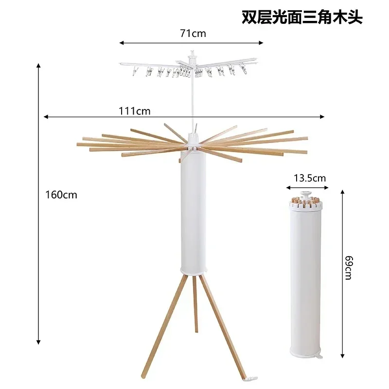New Multifunctional Folding Drying Rack Floor Standing Swivel Laundry Rack Tripod Drying Rack Balcony Bedroom Clothesline Mobile
New Multifunctional Folding Drying Rack Floor Standing Swivel Laundry Rack Tripod Drying Rack Balcony Bedroom Clothesline Mobile