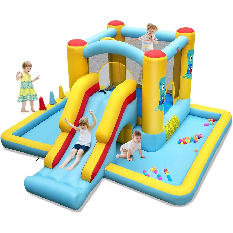 Inflatable Bounce House with Ball Pit Long Slide Tunnel Bouncy House for Aged 3+ Backyard Party Fun Bounce House with Slide for
Inflatable Bounce House with Ball Pit Long Slide Tunnel Bouncy House for Aged 3+ Backyard Party Fun Bounce House with Slide for
