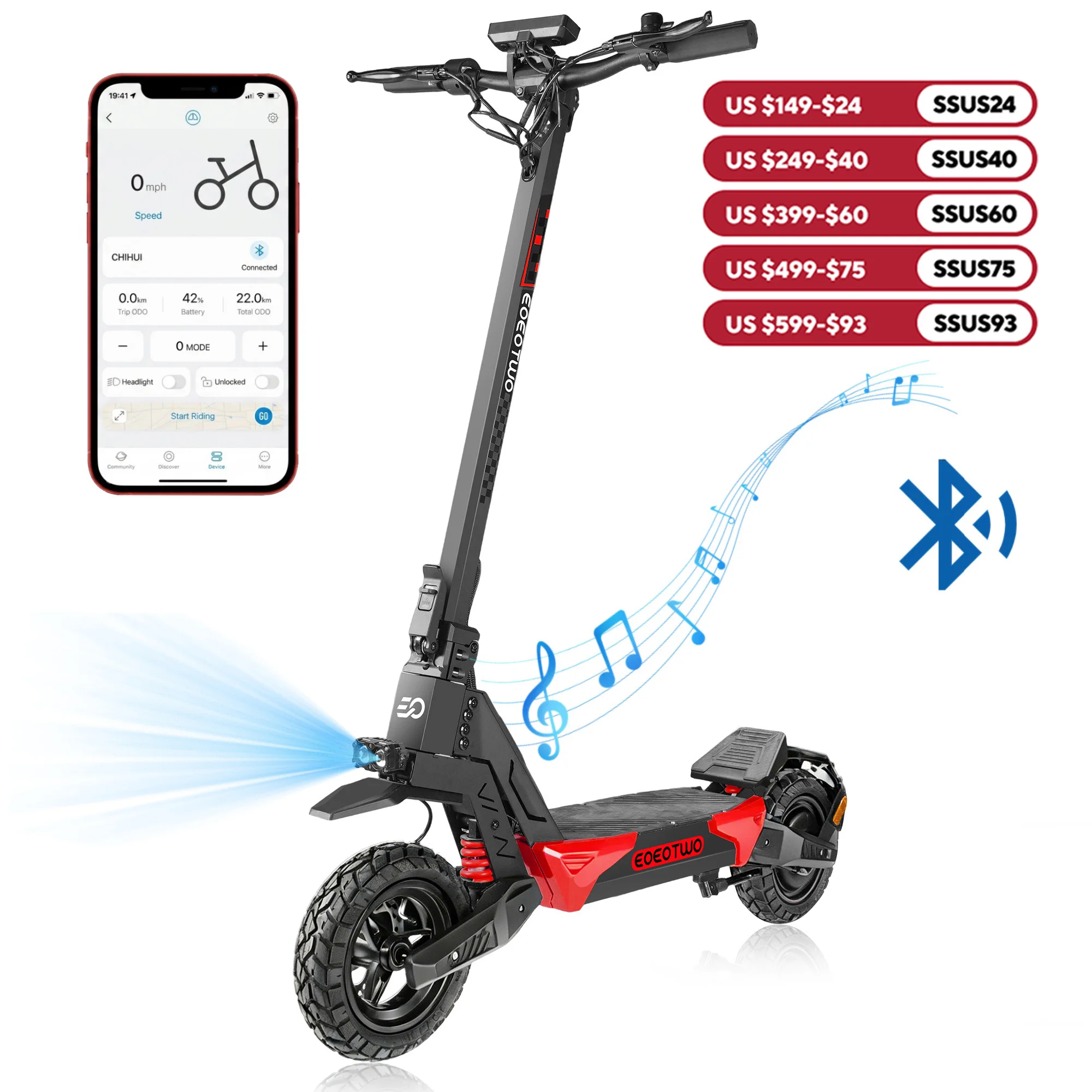 Electric Scooter for Adults Escooter with APP Off Road E Scooter 25-30mph Fast Heavy Duty Foldable Electric Scooters Long Range
Electric Scooter for Adults Escooter with APP Off Road E Scooter 25-30mph Fast Heavy Duty Foldable Electric Scooters Long Range