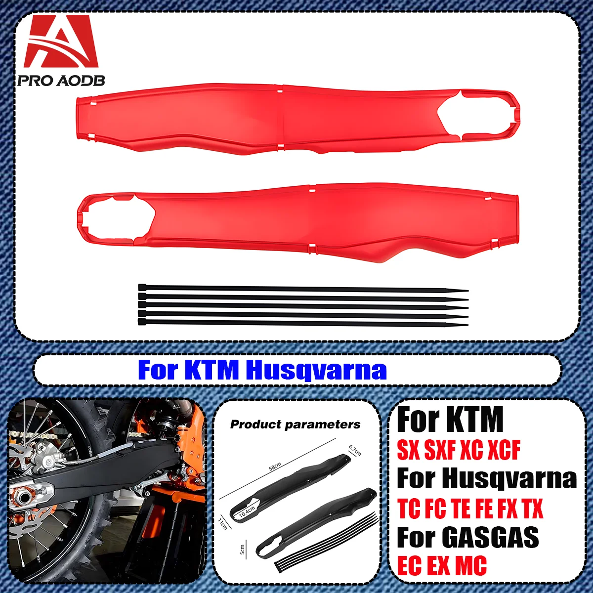 2023 Motorcycle Swingarm Swing Arm Protector Cover Guard For KTM SX SXF XC XCF EXC EXCF XCW XCFW HUSQARNA TC TX TE FC FX 125-450
2023 Motorcycle Swingarm Swing Arm Protector Cover Guard For KTM SX SXF XC XCF EXC EXCF XCW XCFW HUSQARNA TC TX TE FC FX 125-450