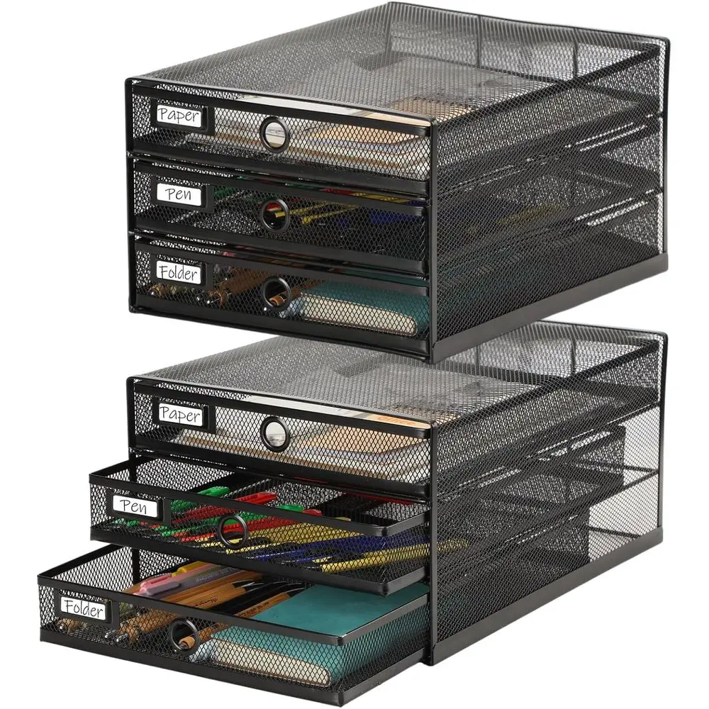 3-Tier Wire Mesh Desk Organizer for Office Supplies, Letter A4 Paper, and Back to School Accessories
3-Tier Wire Mesh Desk Organizer for Office Supplies, Letter A4 Paper, and Back to School Accessories