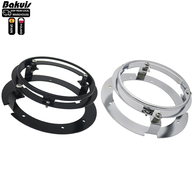 Комплект кронштейнов для фар 5,75 дюйма для мотоциклов и автомобилей Кронштейны для крепления кольца для светодиодных фар 5,75 дюйма
Комплект кронштейнов для фар 5,75 дюйма для мотоциклов и автомобилей Кронштейны для крепления кольца для светодиодных фар 5,75 дюйма