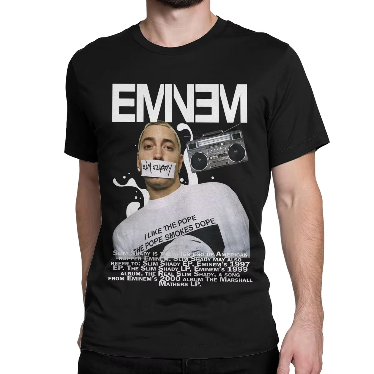 Eminem The Real Slim Shady T Shirts Men 100% Cotton Vintage T-Shirts Round Collar Tees Short Sleeve Tops Gift Graphic T Shirts
Eminem The Real Slim Shady T Shirts Men 100% Cotton Vintage T-Shirts Round Collar Tees Short Sleeve Tops Gift Graphic T Shirts