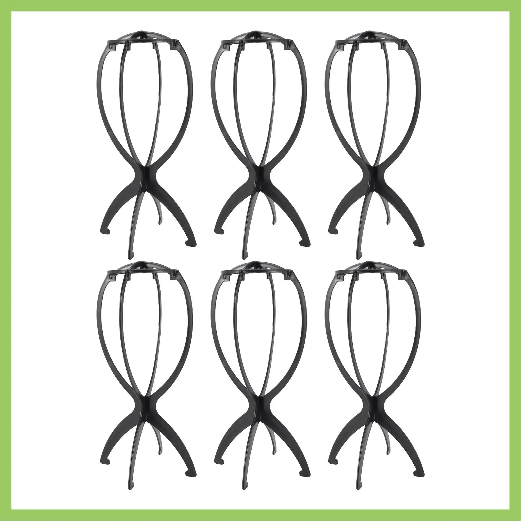 A56T-1 Set 6Pcs Wig Stand Holder Portable Durable Plastic Folding Wig Holder Hairpieces Display Tool Stable Wig Stand Dryer
A56T-1 Set 6Pcs Wig Stand Holder Portable Durable Plastic Folding Wig Holder Hairpieces Display Tool Stable Wig Stand Dryer