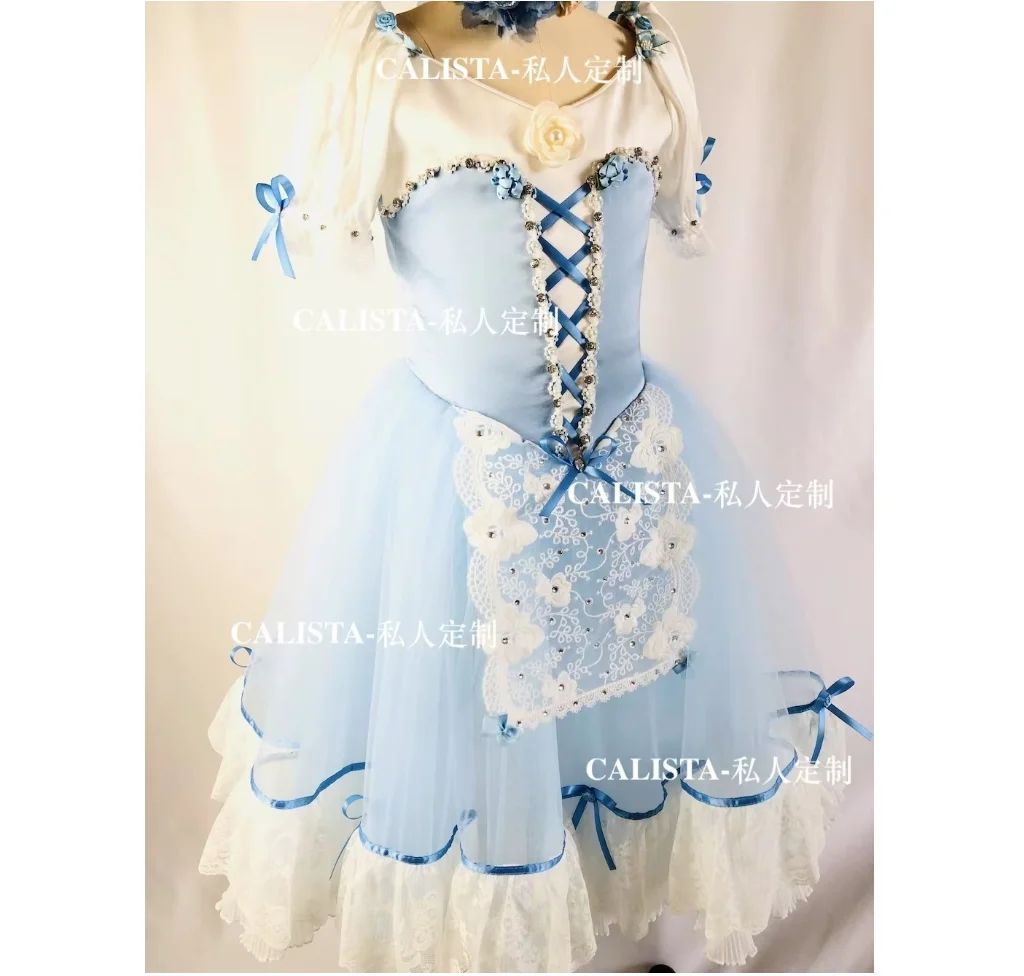 Gisele Tutu Peasant Variations Long tulle Skirt Private custom blue diamond-set flower embroidery skirt
Gisele Tutu Peasant Variations Long tulle Skirt Private custom blue diamond-set flower embroidery skirt
