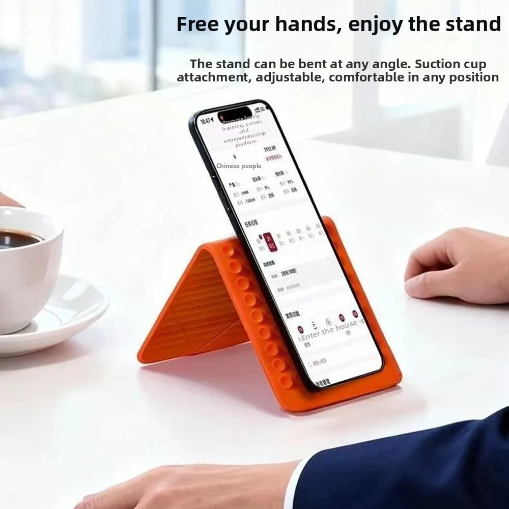 Multi-Angle Foldable Silicone Phone Holder Universal Bendable Flexible Deformable Silicone Stand Non-Slip Portable
Multi-Angle Foldable Silicone Phone Holder Universal Bendable Flexible Deformable Silicone Stand Non-Slip Portable