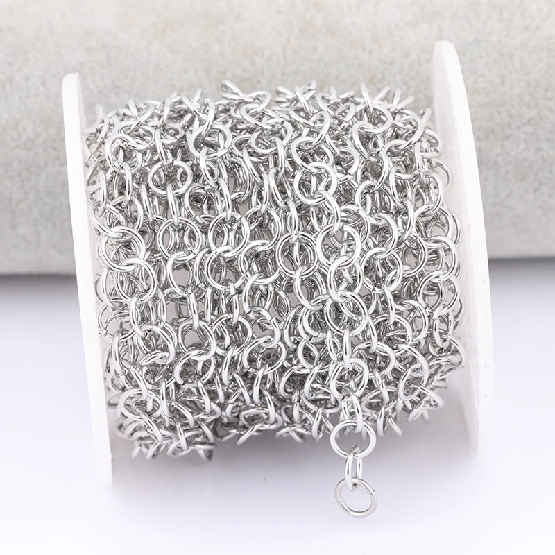 5meters/Roll Stainless Steel Necklace Extended Tail Chains Diy Bracelet Extension Chain For Jewelry Making Supplies 7x1mm
5meters/Roll Stainless Steel Necklace Extended Tail Chains Diy Bracelet Extension Chain For Jewelry Making Supplies 7x1mm