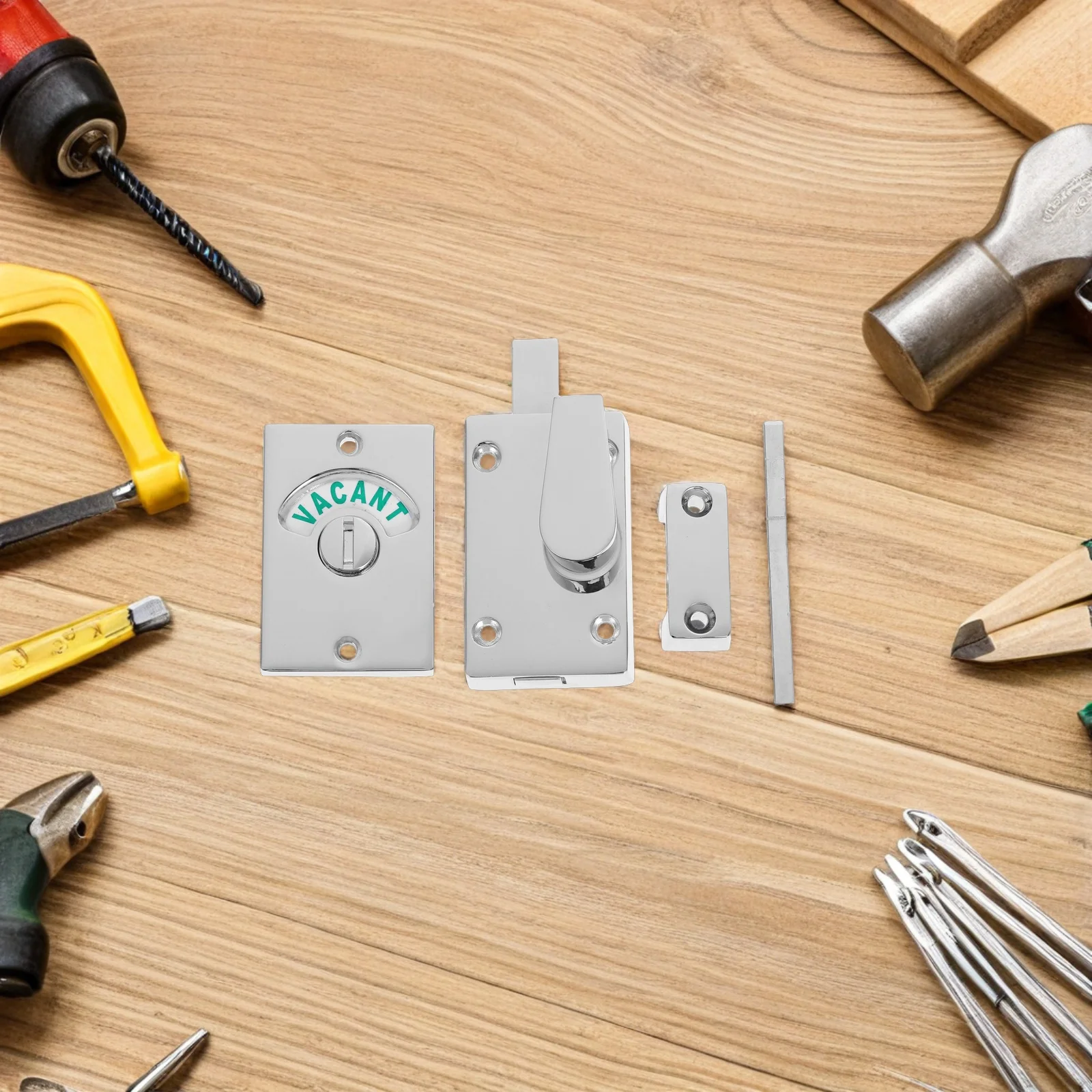 Bathroom Lock Indicator Zinc Alloy Vacant Occupied Status Privacy Display for Public and Home Restrooms Bathroom Lock Indicator
Bathroom Lock Indicator Zinc Alloy Vacant Occupied Status Privacy Display for Public and Home Restrooms Bathroom Lock Indicator