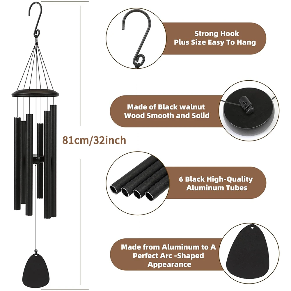 26 Inch Outdoor Wind Chimes Create an Atmosphere for Outdoor Decoration of Farmhouses Terraces Gardens Front Porch and Balconies
26 Inch Outdoor Wind Chimes Create an Atmosphere for Outdoor Decoration of Farmhouses Terraces Gardens Front Porch and Balconies