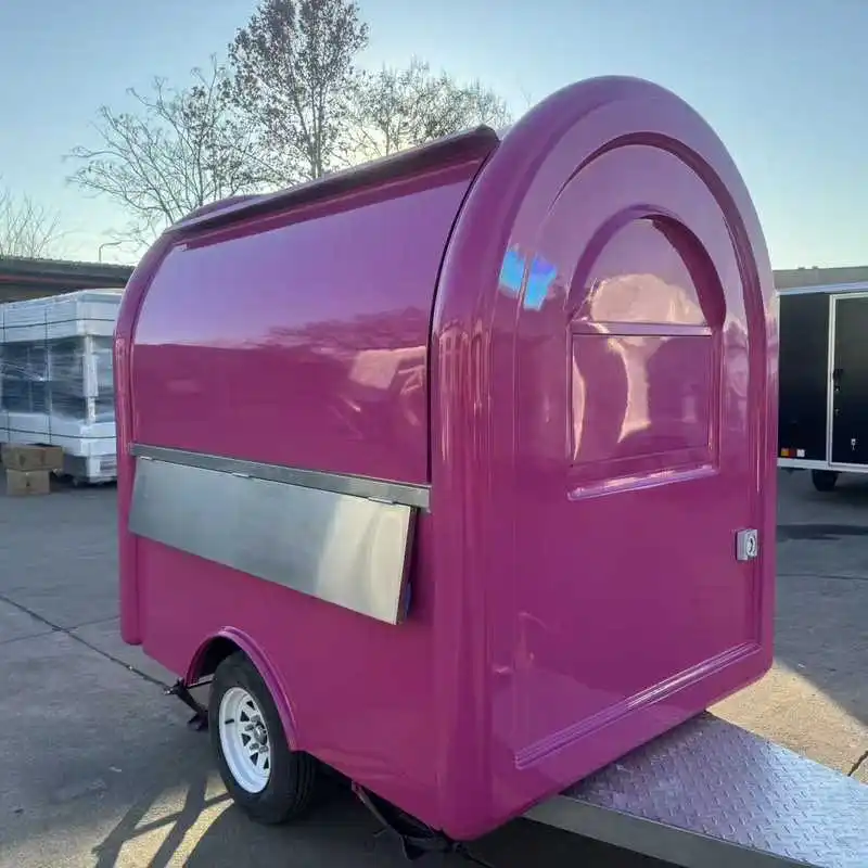 Towable Round Coffee Trailer Mobile Food Cart Vintage Camper Style For Bubble Tea And Snack Vending
Towable Round Coffee Trailer Mobile Food Cart Vintage Camper Style For Bubble Tea And Snack Vending