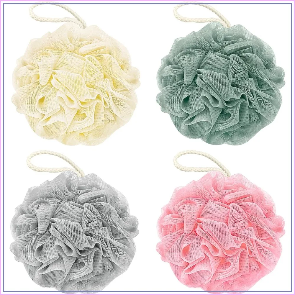 Bath Loofah Sponge, 60G Exfoliating Body Scrubber, 4 Pack Mesh Pouf for Women Men
Bath Loofah Sponge, 60G Exfoliating Body Scrubber, 4 Pack Mesh Pouf for Women Men