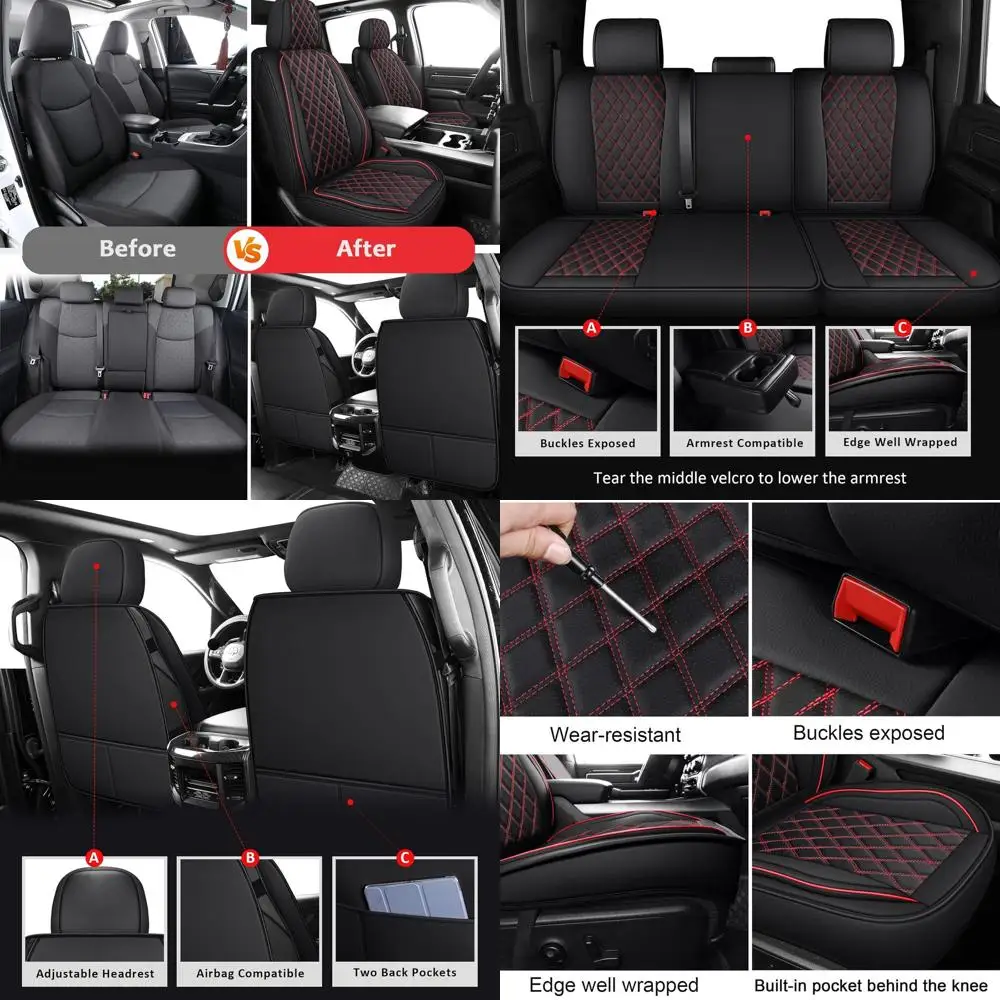 Silverado Seat Covers,Truck Seat Covers Compatible with 2007-2013 and 2019-2025 Chevy Silverado GMC Sierra 1500 2500HD 3500HD Pi
Silverado Seat Covers,Truck Seat Covers Compatible with 2007-2013 and 2019-2025 Chevy Silverado GMC Sierra 1500 2500HD 3500HD Pi
