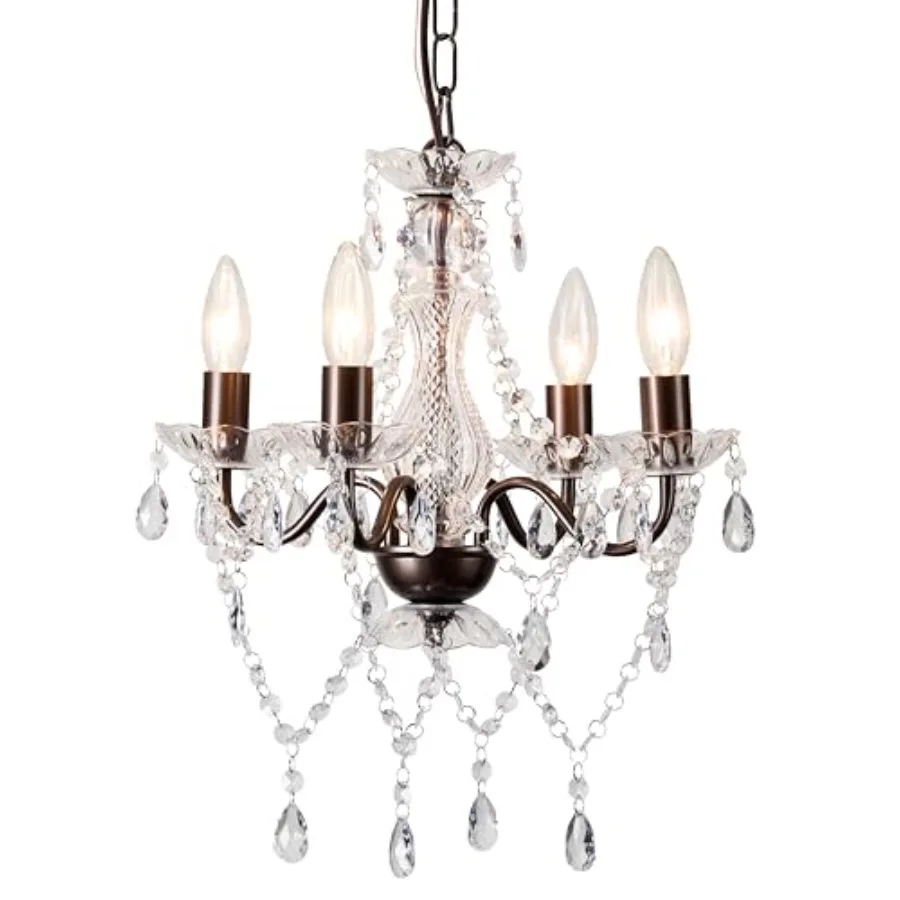 Mini Acrylic Crystal Chandelier Modern Farmhouse Chandeliers Lighting 4 Lights Candle Style Pendant Light for Living Room
Mini Acrylic Crystal Chandelier Modern Farmhouse Chandeliers Lighting 4 Lights Candle Style Pendant Light for Living Room