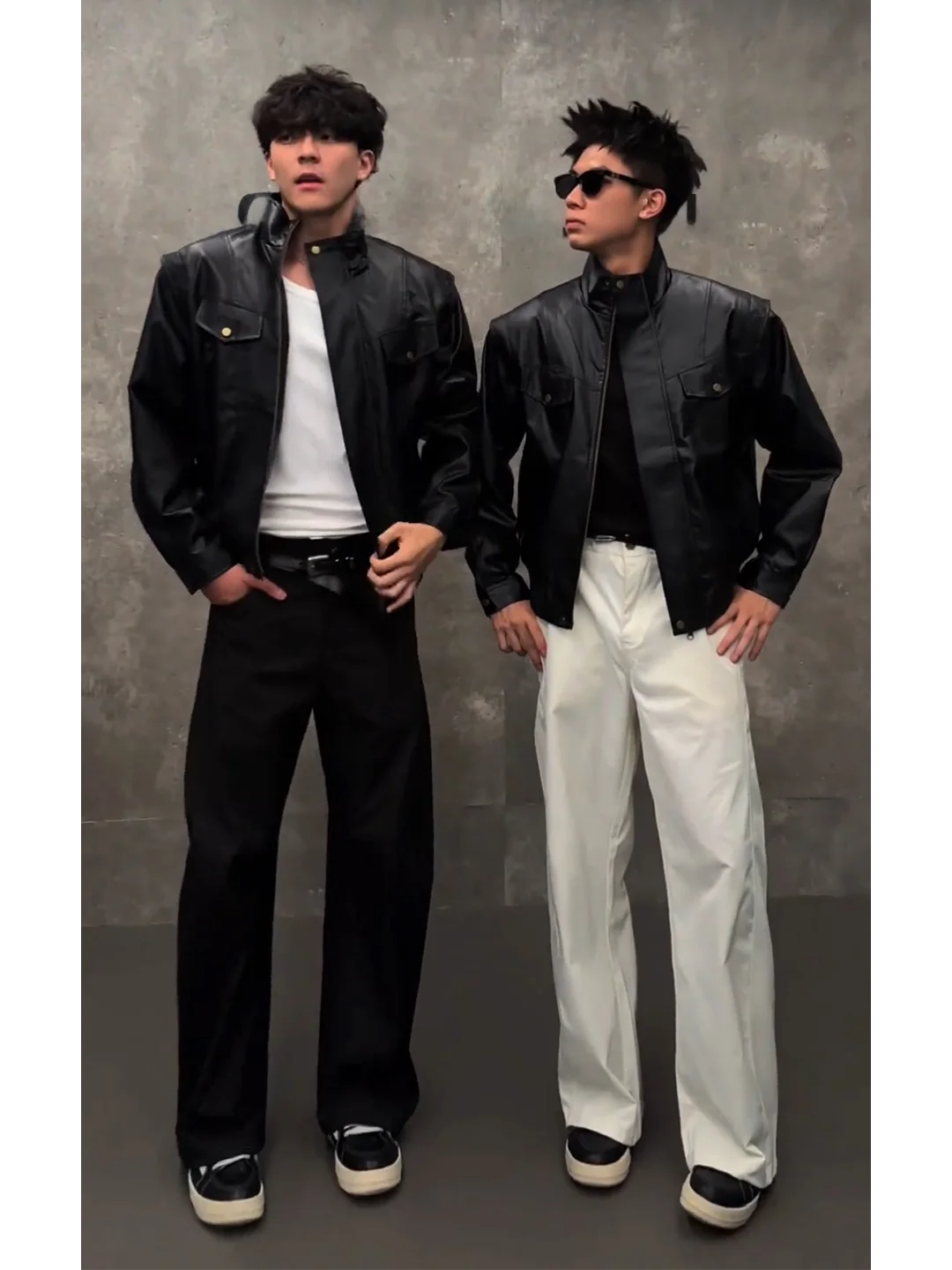Black Short Leather Jacket Men's Autumn American High Street Deconstructed Shoulder Pad Jacket Cleanfit Cool Motorcycle Clothes
Black Short Leather Jacket Men's Autumn American High Street Deconstructed Shoulder Pad Jacket Cleanfit Cool Motorcycle Clothes