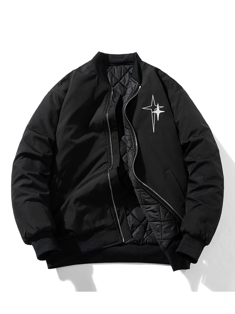 Утепленная мужская бейсбольная куртка с вышивкой в виде четырех звезд, хлопковая, теплая, осенне-зимняя, модная, брендовая, для студентов
Утепленная мужская бейсбольная куртка с вышивкой в виде четырех звезд, хлопковая, теплая, осенне-зимняя, модная, брендовая, для студентов