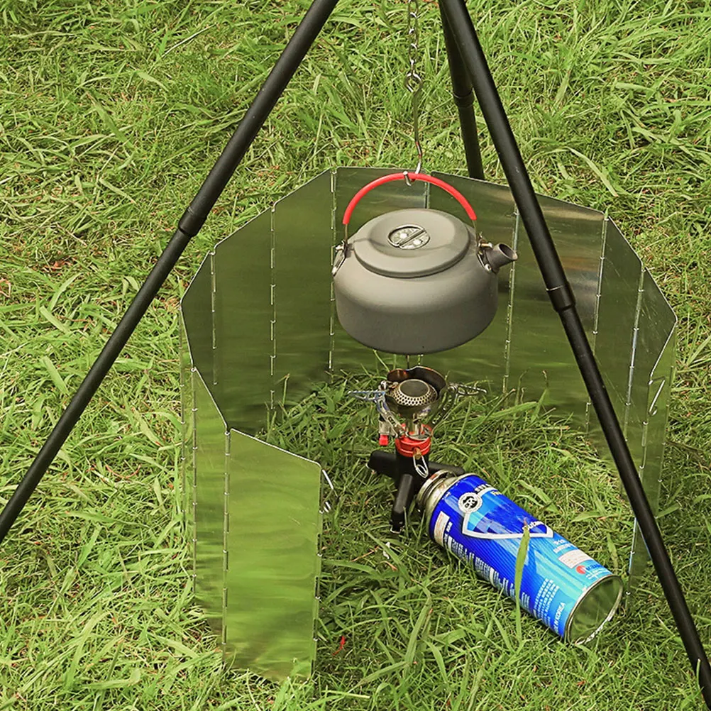 Aluminum Alloy Foldable Windshield Camping Stove Silver Lightweight Burner Guard Outdoor Cooking Supplies Travel Durable
Aluminum Alloy Foldable Windshield Camping Stove Silver Lightweight Burner Guard Outdoor Cooking Supplies Travel Durable