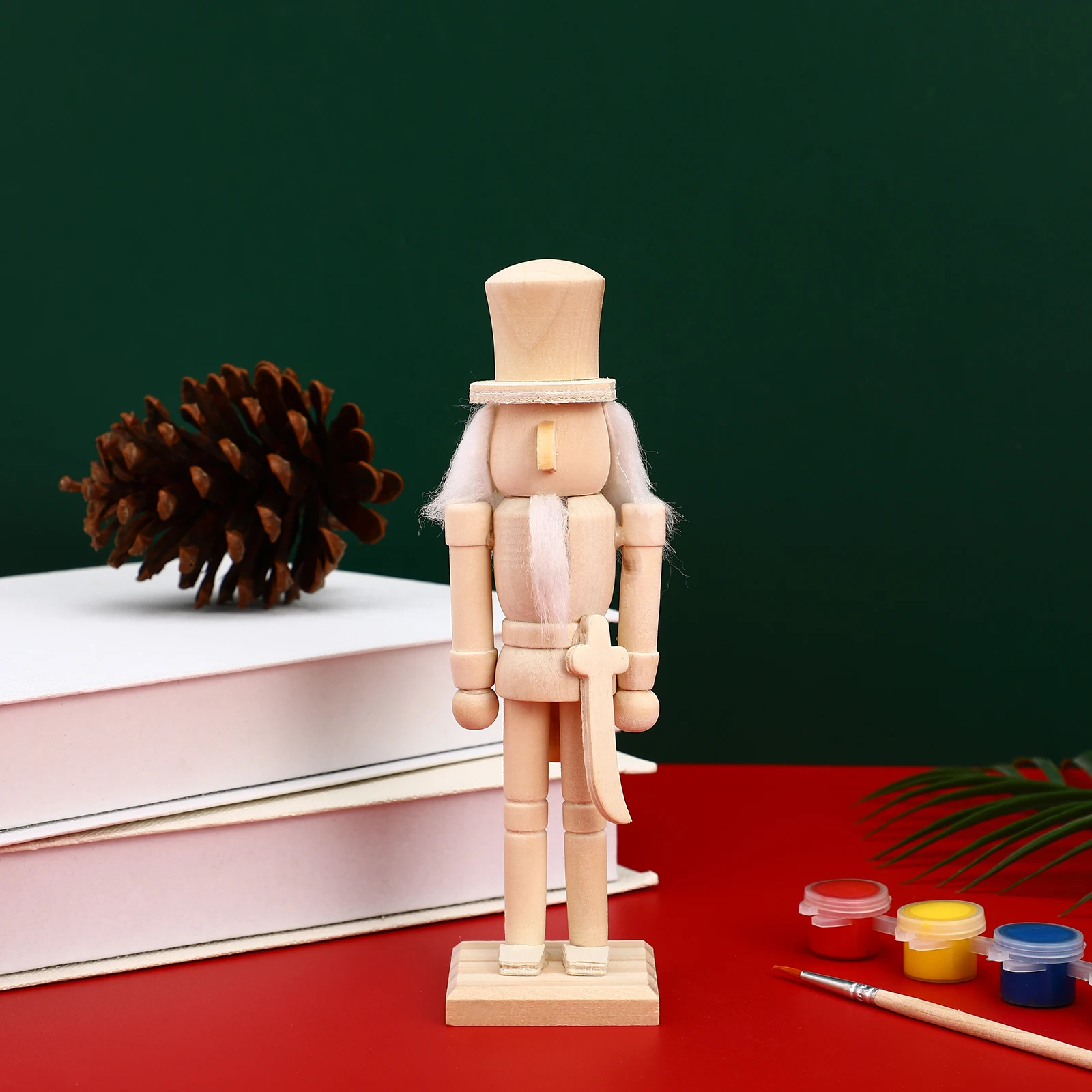 1 set 1 Set Wooden Nutcracker Puppet Diy Painting Kit Craft Home Decoration Desktop Ornament Gift For Parent-Child Activities 
1 set 1 Set Wooden Nutcracker Puppet Diy Painting Kit Craft Home Decoration Desktop Ornament Gift For Parent-Child Activities
