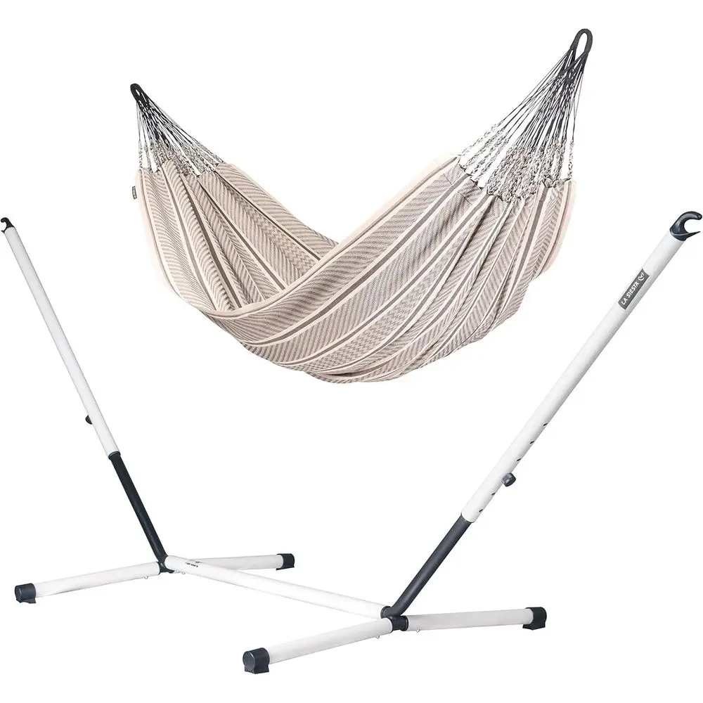 Classic Cotton Hammock with Steel Stand, Suitable for Indoor and Outdoor, King Size, Zebra Pattern, Supports up to 440 lbs
Classic Cotton Hammock with Steel Stand, Suitable for Indoor and Outdoor, King Size, Zebra Pattern, Supports up to 440 lbs