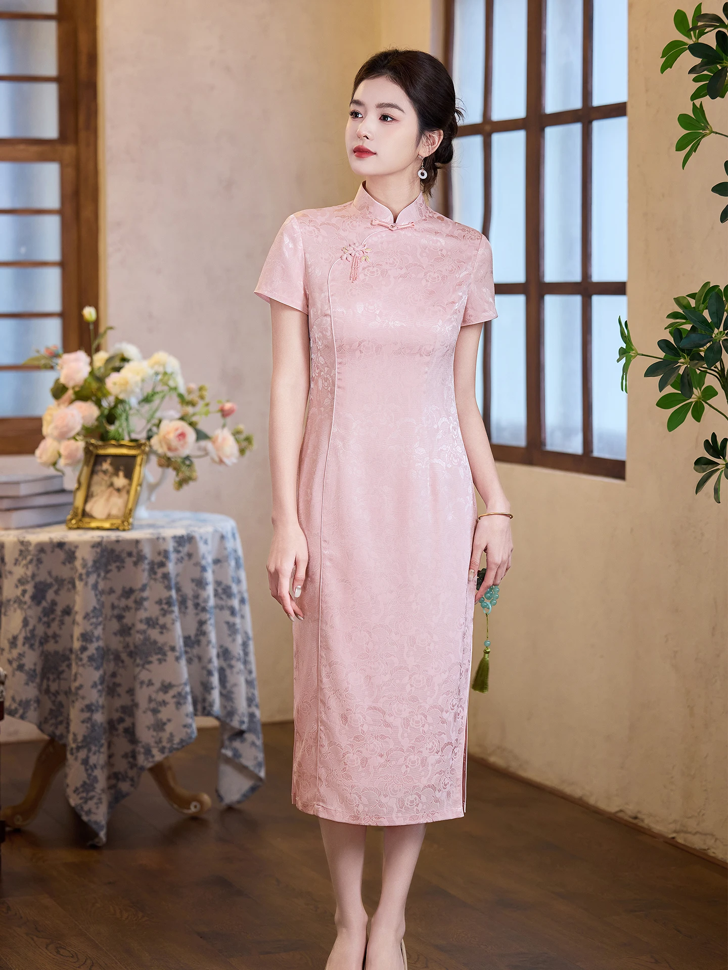 Retro Pink Improved Women's Spring Summer Elegant High Collar Daily Young Style Extra Large Size Happiness Mother-i...
Retro Pink Improved Women's Spring Summer Elegant High Collar Daily Young Style Extra Large Size Happiness Mother-i...