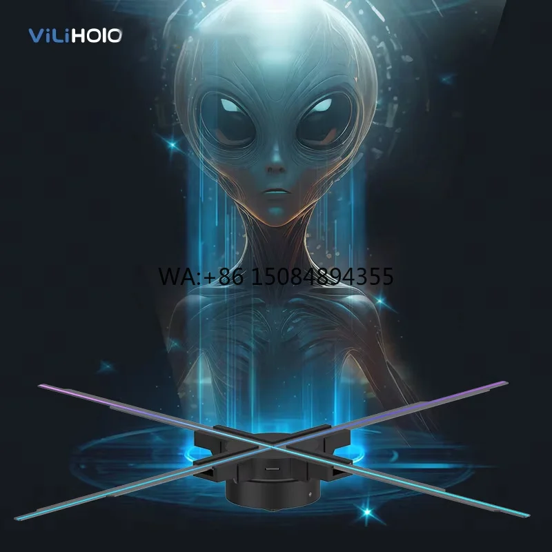 Professional 50CM 3D Hologram Fan Equipment LED Projector Display Advertising Fan with Holographic Display Holographic Device
Professional 50CM 3D Hologram Fan Equipment LED Projector Display Advertising Fan with Holographic Display Holographic Device