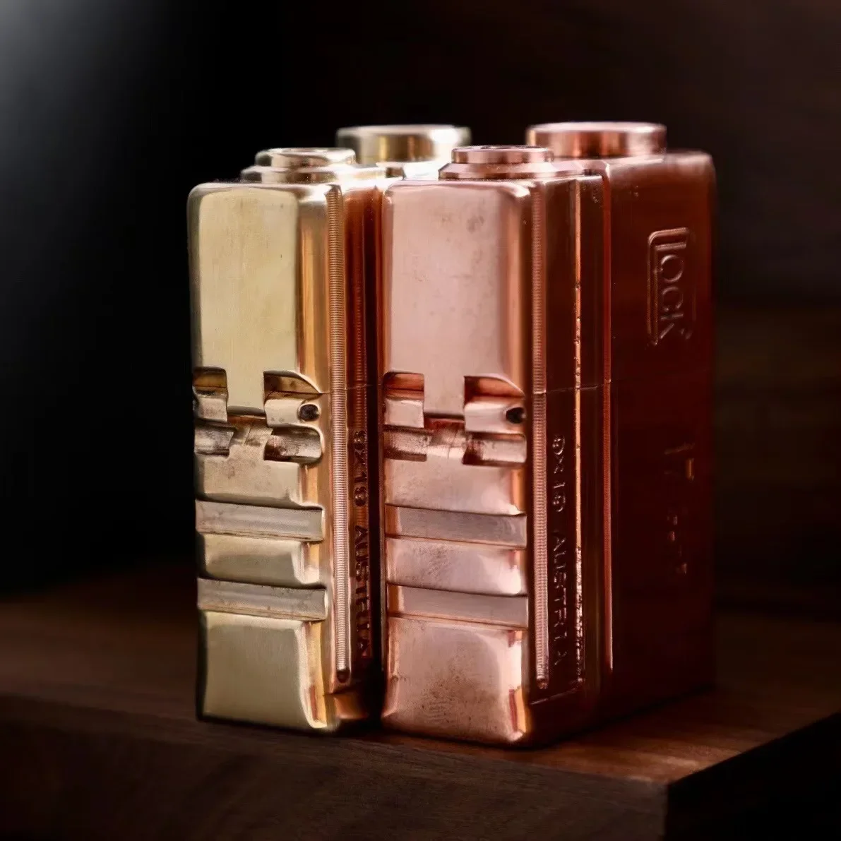 Brass kerosene lighter Glock retro kerosene machine men's gift collector,handmade lighter
Brass kerosene lighter Glock retro kerosene machine men's gift collector,handmade lighter