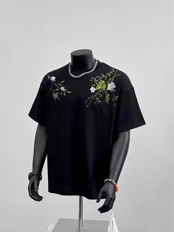 plus Size 300 Pounds Cotton Short Sleeve T-Shirt Men's Summer Heavyweight Pure Cotton Top Five Sleeve Body Shirt Floral Print...
plus Size 300 Pounds Cotton Short Sleeve T-Shirt Men's Summer Heavyweight Pure Cotton Top Five Sleeve Body Shirt Floral Print...