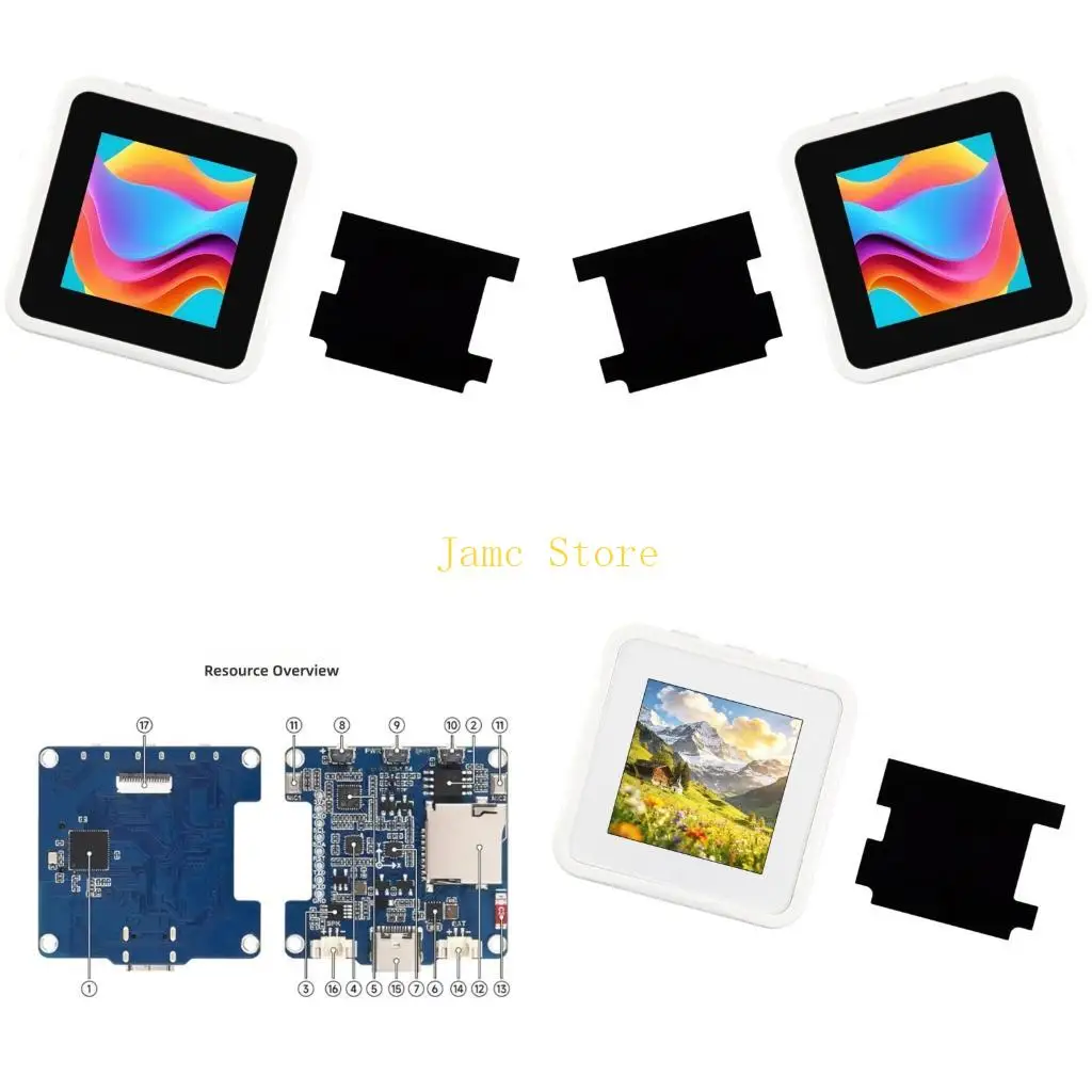 LX0B 1.54inch Display Development Board 240x240 WiFi Bluetooth-compatible Microcontroller for Xiaozhi AI Voice Chat
LX0B 1.54inch Display Development Board 240x240 WiFi Bluetooth-compatible Microcontroller for Xiaozhi AI Voice Chat