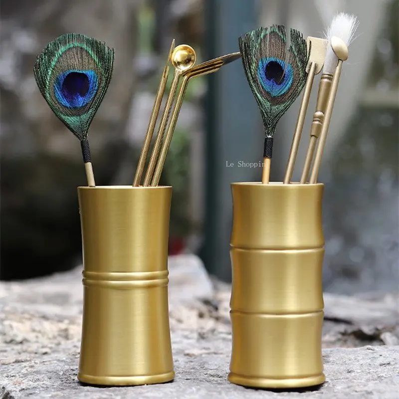 Brass Bamboo Stick Incense Bottle DIY Household Indoor Incense Bottle Incense Seal Incense Shovel Spoon Tool Storage Bottle
Brass Bamboo Stick Incense Bottle DIY Household Indoor Incense Bottle Incense Seal Incense Shovel Spoon Tool Storage Bottle