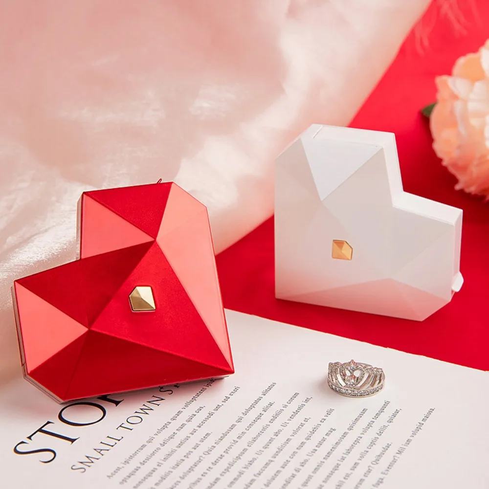 Dustproof Proposal Ring Box Elegant Waterproof Heart Diamond Ring Box Red White Auto Pop Up Jewelry Box Gift
Dustproof Proposal Ring Box Elegant Waterproof Heart Diamond Ring Box Red White Auto Pop Up Jewelry Box Gift