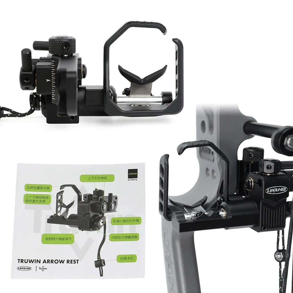 Compound Bow Fall-Away Arrow Rest Aluminum Alloy 6061-T6 Four-way Adjustable for Right Hand Bow Hunting Archery Shooting Target
Compound Bow Fall-Away Arrow Rest Aluminum Alloy 6061-T6 Four-way Adjustable for Right Hand Bow Hunting Archery Shooting Target